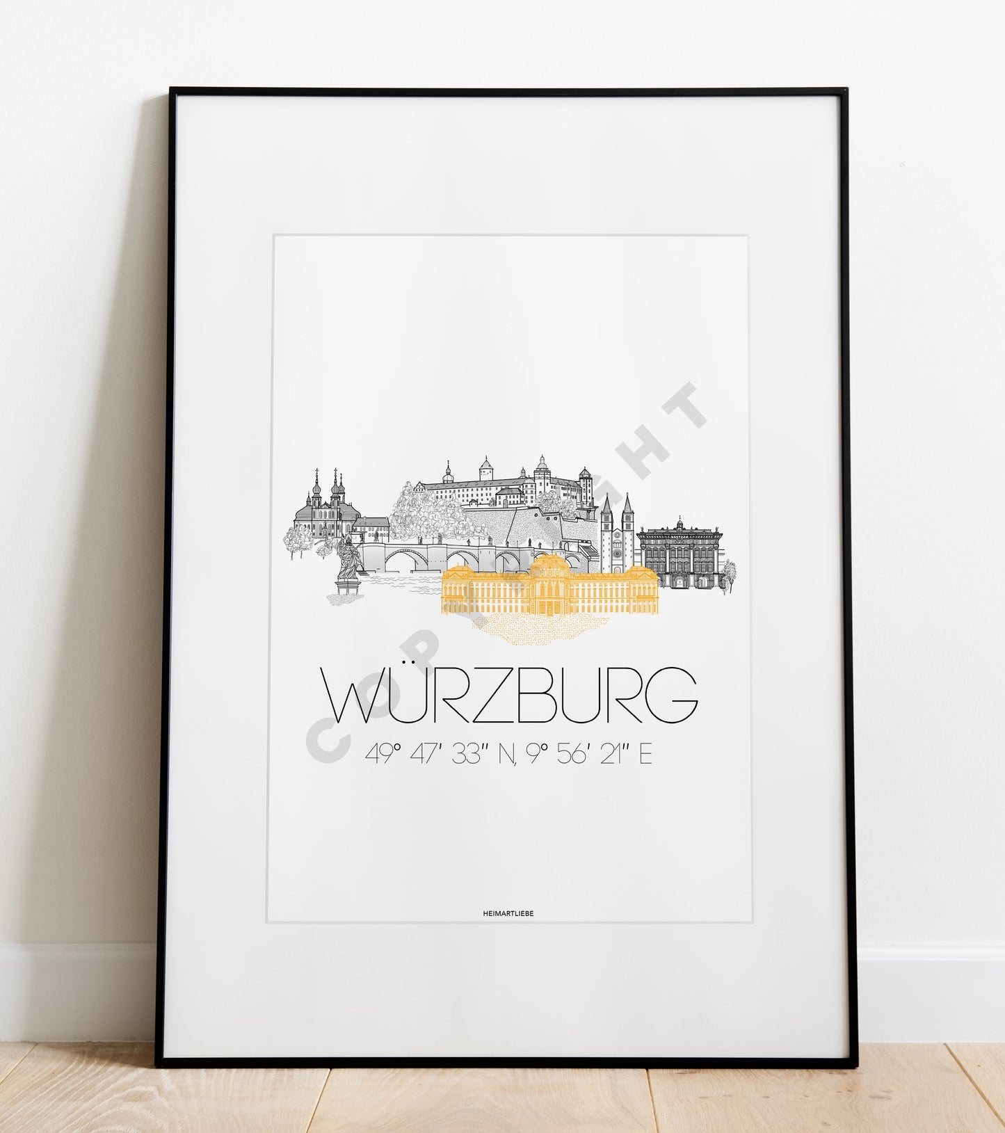 PRINT - SKYLINE WÜRZBURG