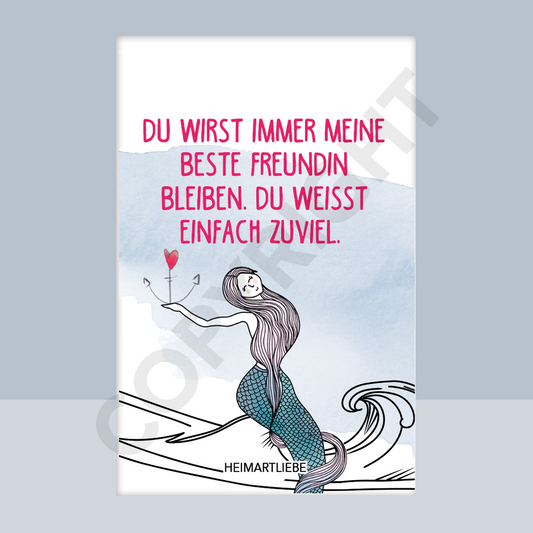 MAGNET - DU WIRST IMMER MEINE BESTE FREUNDIN BLEIBEN