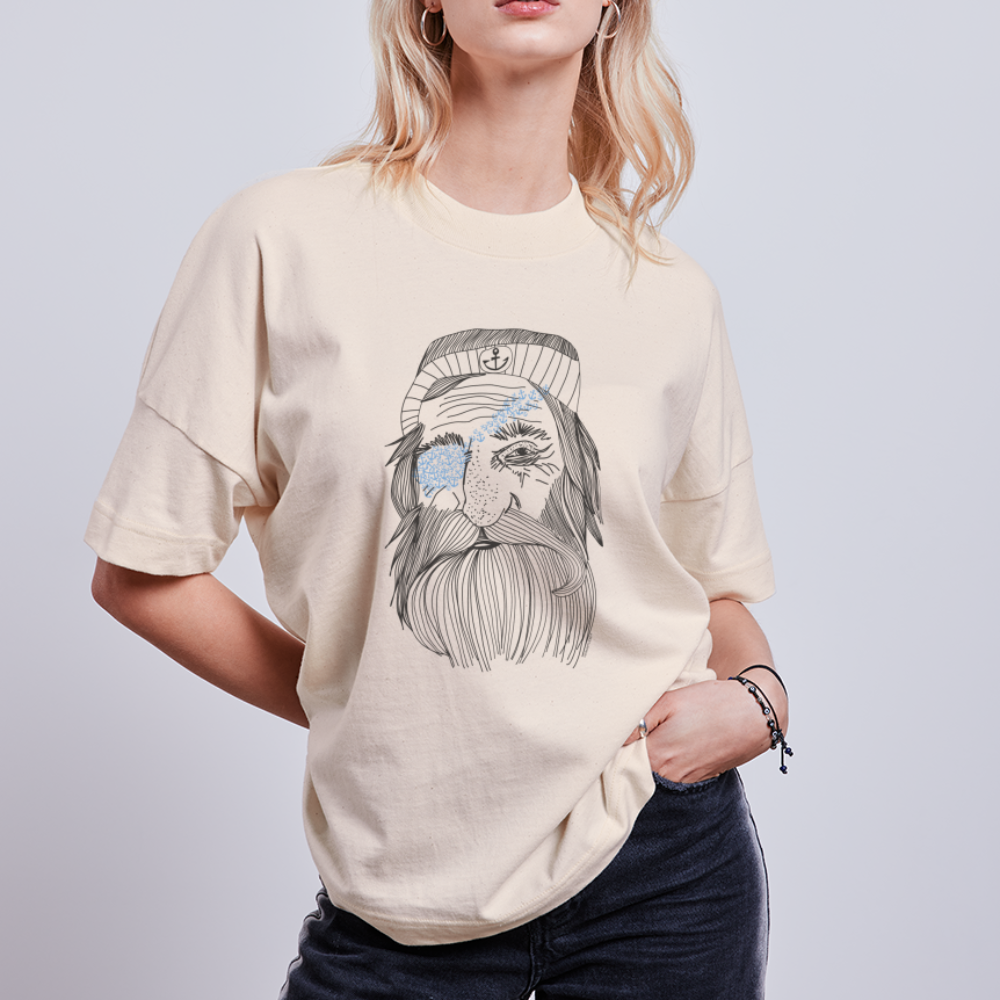 Käptn Moby - Unisex Oversize Bio-T-Shirt - Naturweiß