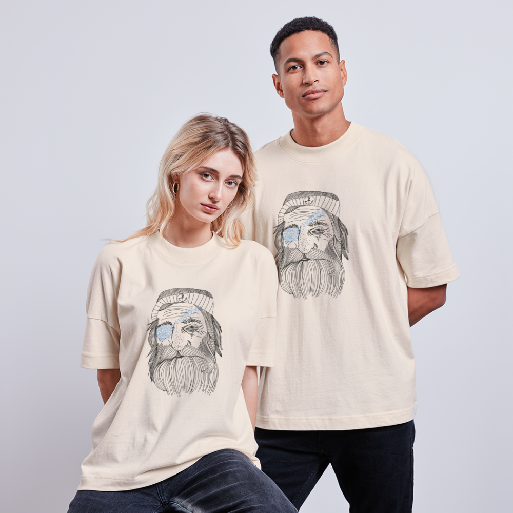 Käptn Moby - Unisex Oversize Bio-T-Shirt - Naturweiß