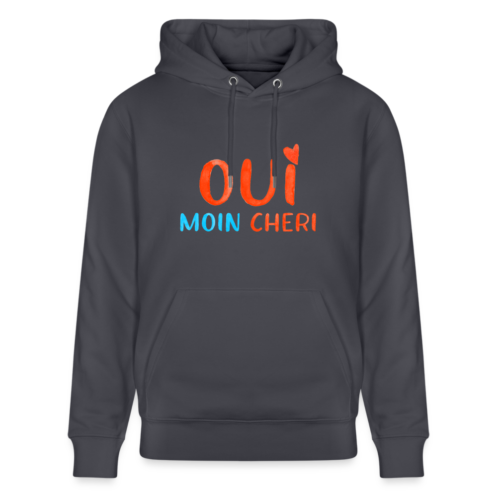 Oui Moin Cheri - Unisex Bio-Hoodie - Indigoblau